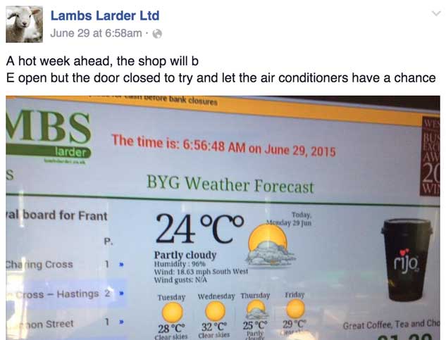 lambs larder facebook