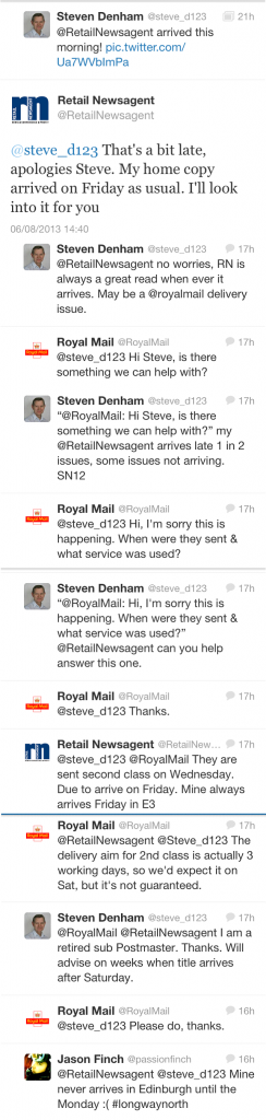 Twitter Royal Mail