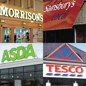 tesco, asda, sainsburys, morrisons, high street, independent, multiples, waitrose